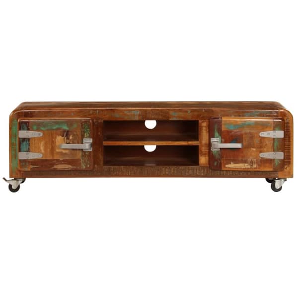 tv-skab 120x30x36 cm massivt genbrugstræ