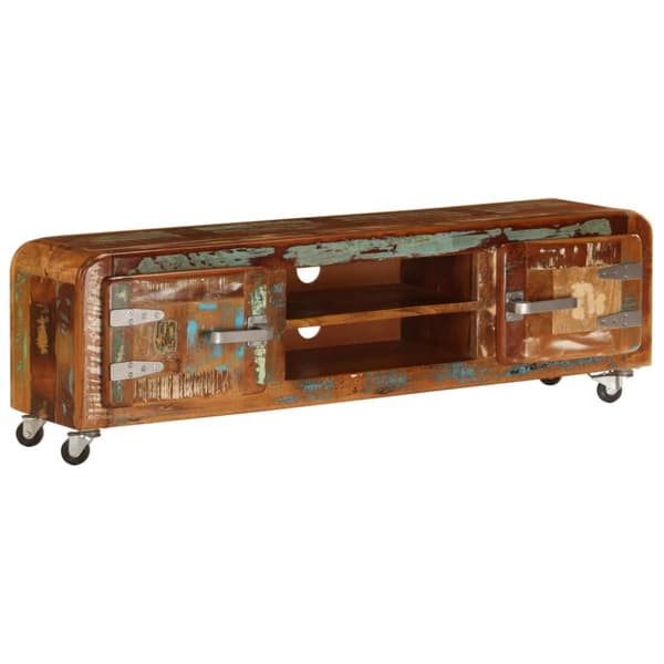 tv-skab 120x30x36 cm massivt genbrugstræ