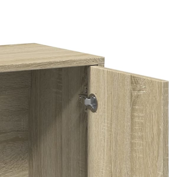 skænke 2 stk. 60x31x70 cm konstrueret træ sonoma-eg