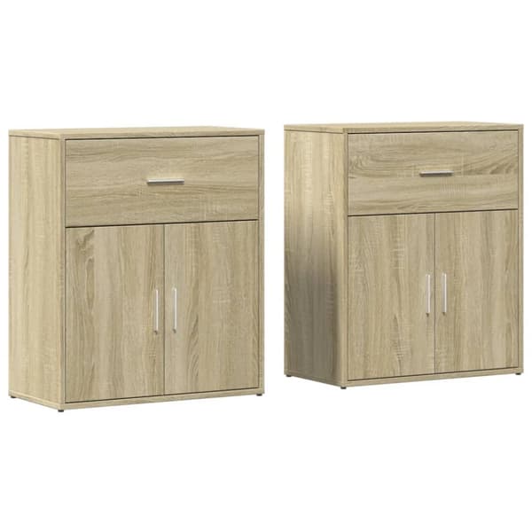 Senkit 2 kpl Sonoma-tammi 60x31x70 cm tekninen puu