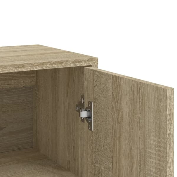 kommoder 2 stk. 60x31x84 cm konstrueret træ sonoma-eg