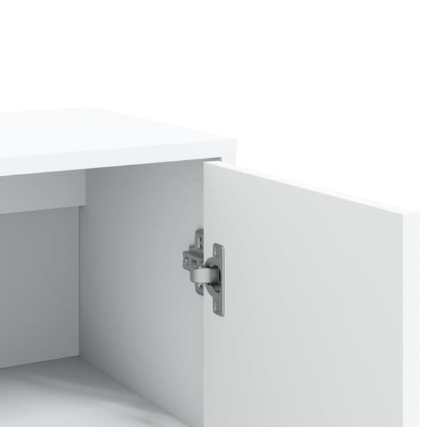 kommoder 3 stk. 60x31x84 cm konstrueret træ hvid