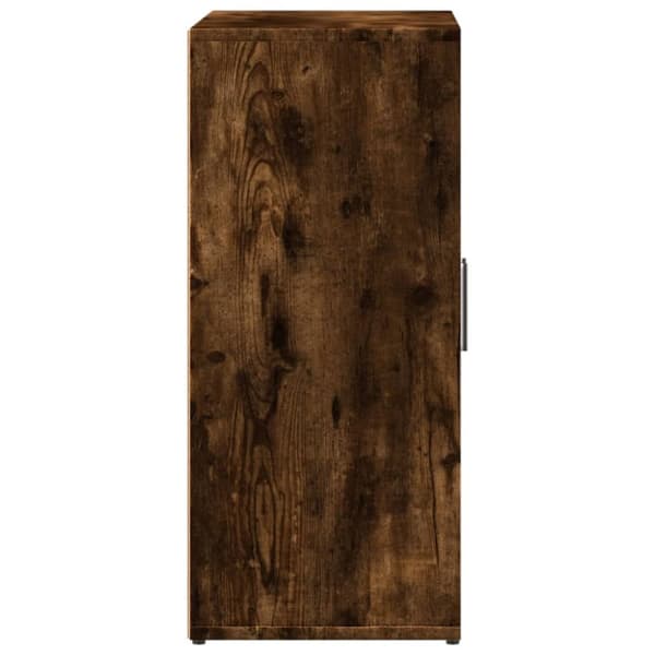 Skänkar 2 st rökfärgad ek 60x31x70 cm konstruerat trä