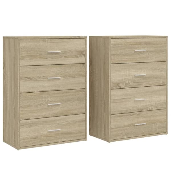 Senkit 2 kpl Sonoma-tammi 60x31x84 cm tekninen puu