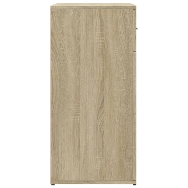 Skänkar 2 st sonoma-ek 79x38x80 cm konstruerat trä