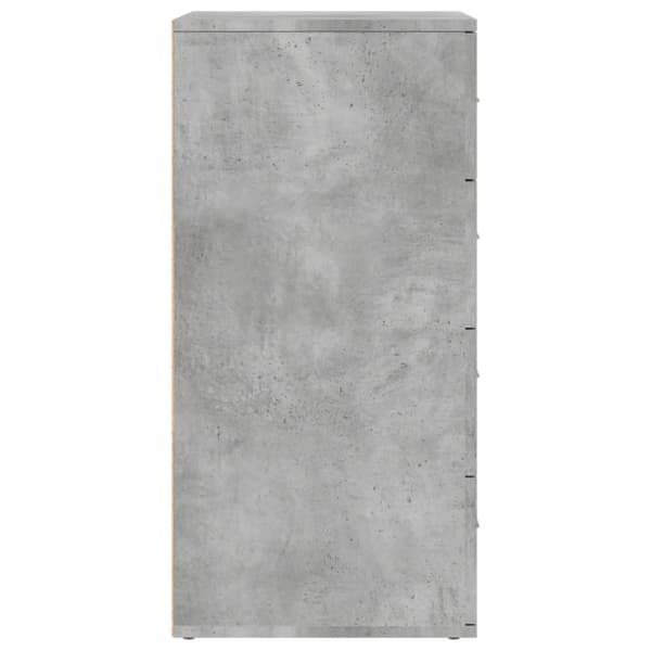 kommoder 2 stk. 60x39x80 cm konstrueret træ betongrå