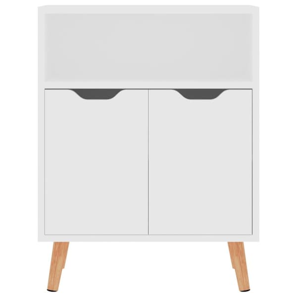 skænk 60x30x72 cm konstrueret træ hvid