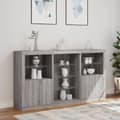 Pikkukuva 4 / 10: Senkki LED-valoilla harmaa Sonoma 181,5x37x100 cm