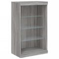 Pikkukuva 9 / 10: Senkki LED-valoilla harmaa Sonoma 181,5x37x100 cm