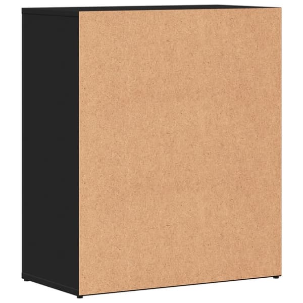 Skänk svart 60x31x70 cm konstruerat trä