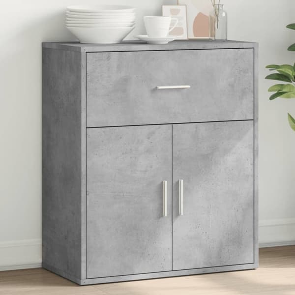 Skänk betonggrå 60x31x70 cm konstruerat trä