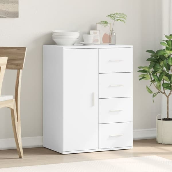 skab 59x39x80 cm konstrueret træ hvid