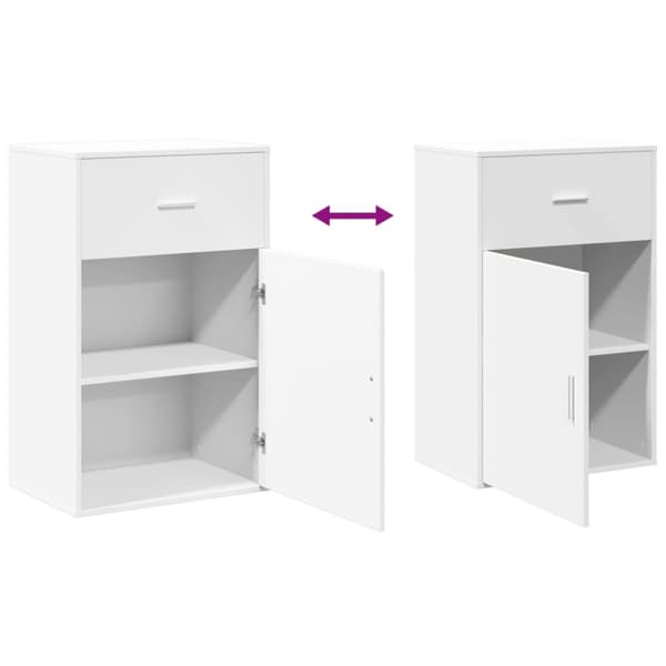 opbevaringsskab 56,5x39x90 cm konstrueret træ hvid