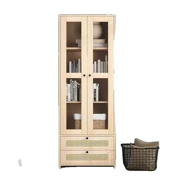 Rattan Skærmkabinet, Landlig Stil, Opbevaringsskuffer