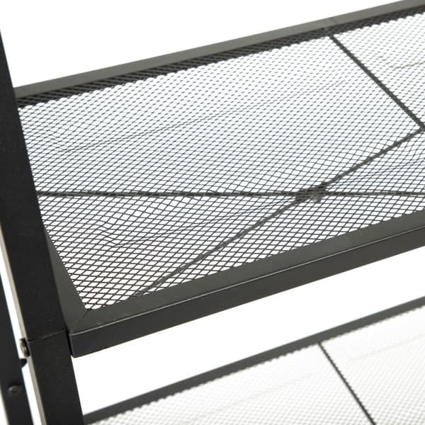 Kirjahylly | MALMI | metalli musta | 60x35x135 cm | 832241
