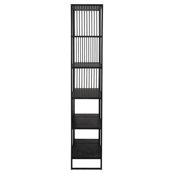Strington reol 5 hylder sort.