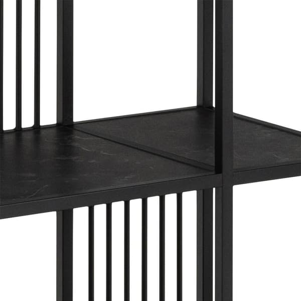 Strington reol 5 hylder sort.