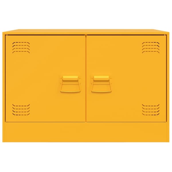tv-borde 2 stk. 67x39x44 cm stål sennepsgul