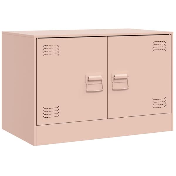 TV-taso pinkki 67x39x44 cm teräs