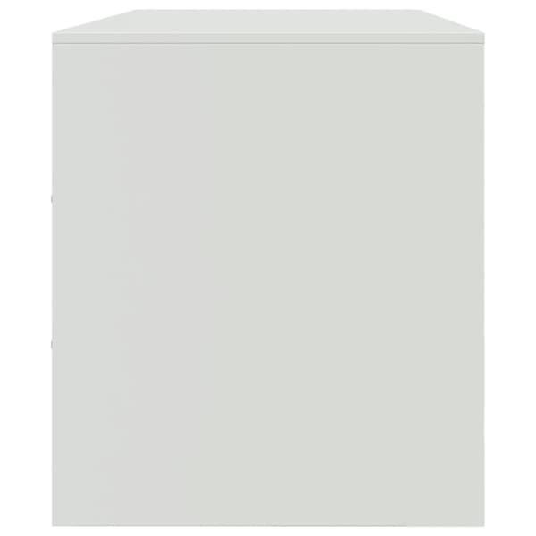 TV-skåp vit 99x39x44 cm stål