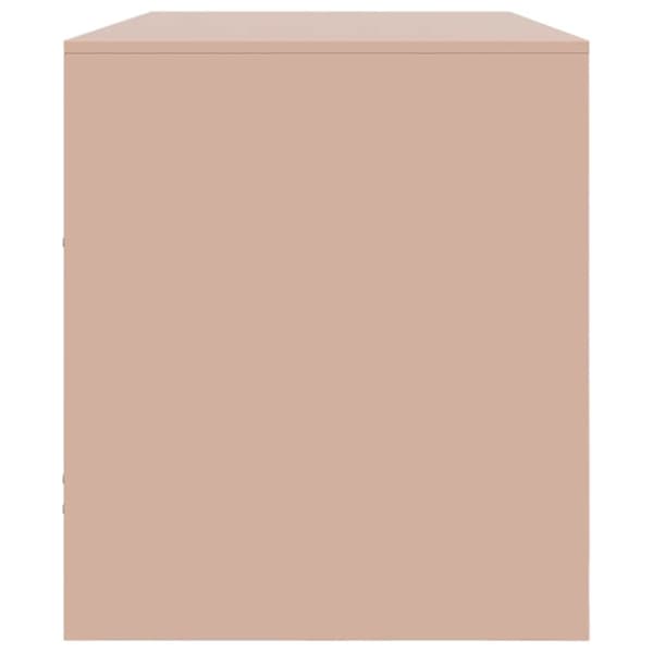 tv-bord 99x39x44 cm stål lyserød