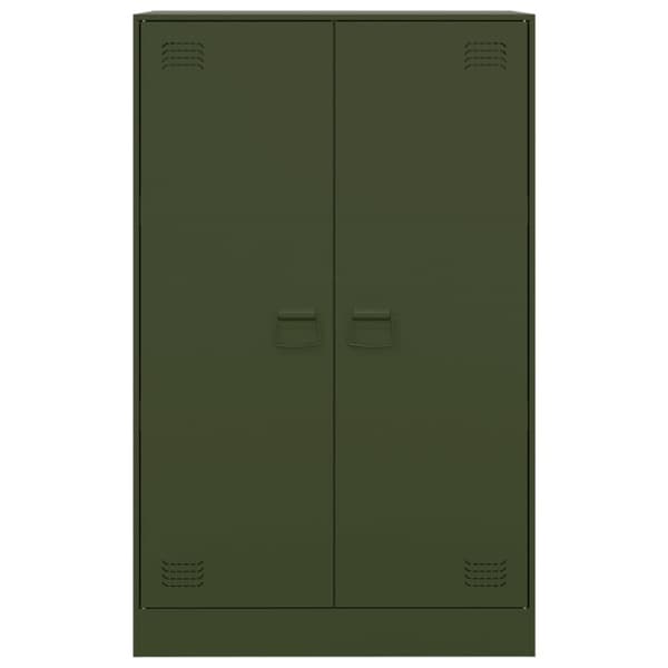 skab 67x39x107 cm stål olivengrøn