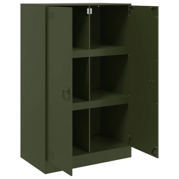 skab 67x39x107 cm stål olivengrøn