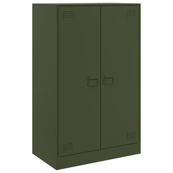 skab 67x39x107 cm stål olivengrøn