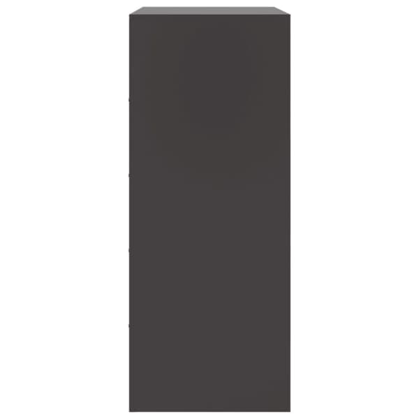 skab 67x39x95 cm stål sort