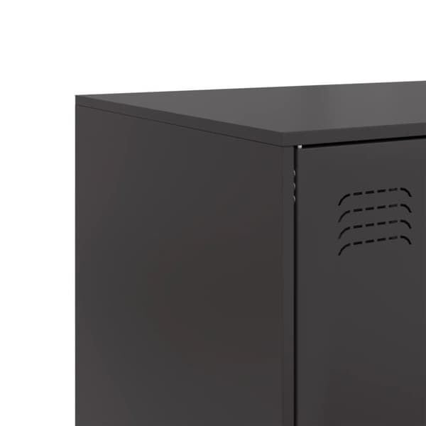skab 67x39x95 cm stål sort