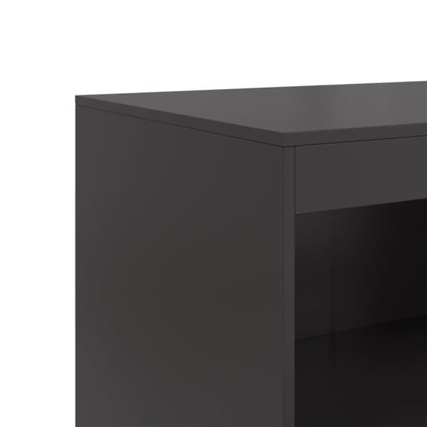 Senkki musta 67x39x107 cm teräs