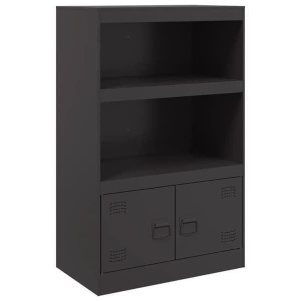 Senkki musta 67x39x107 cm teräs