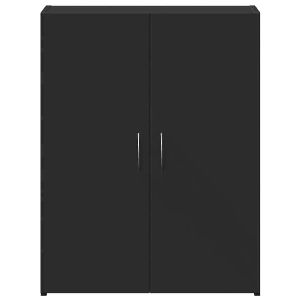 Dokumentskåp svart 60x32x77,5 cm konstruerat trä