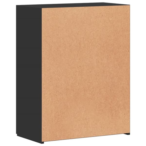 Dokumentskåp svart 60x32x77,5 cm konstruerat trä