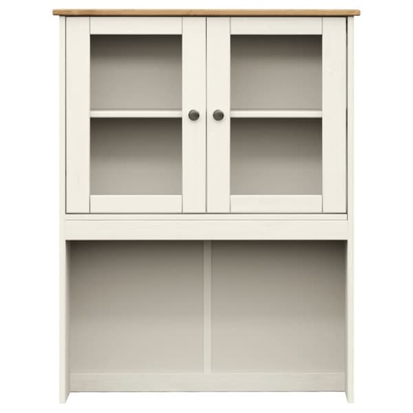 Högskåp VIGO vit 80x40x176 cm massiv furu