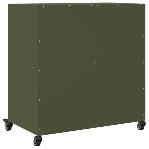 skab 68,5x39x72 cm koldvalset stål olivengrøn