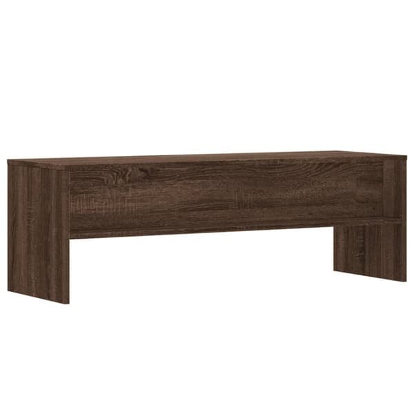 tv-bord 120x40x40 cm konstrueret træ brun egetræsfarve
