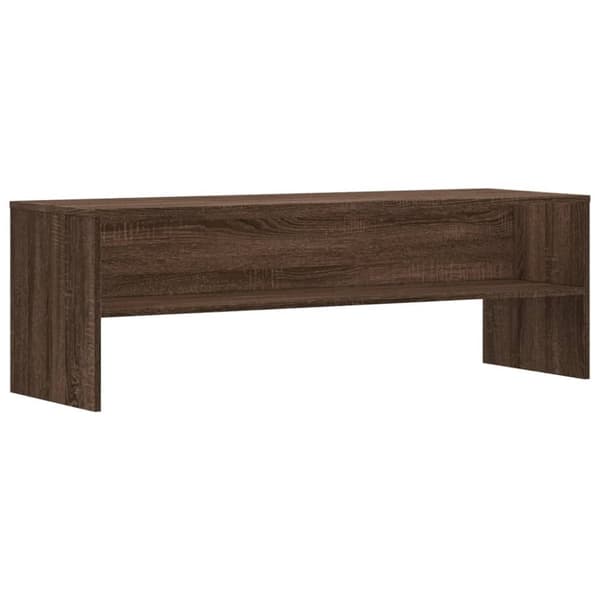 tv-bord 120x40x40 cm konstrueret træ brun egetræsfarve