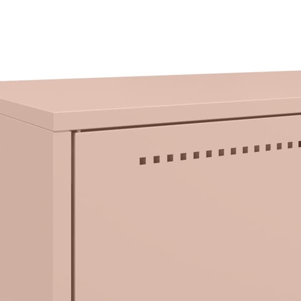Högskåp rosa 68x39x111,5 cm kallvalsat stål