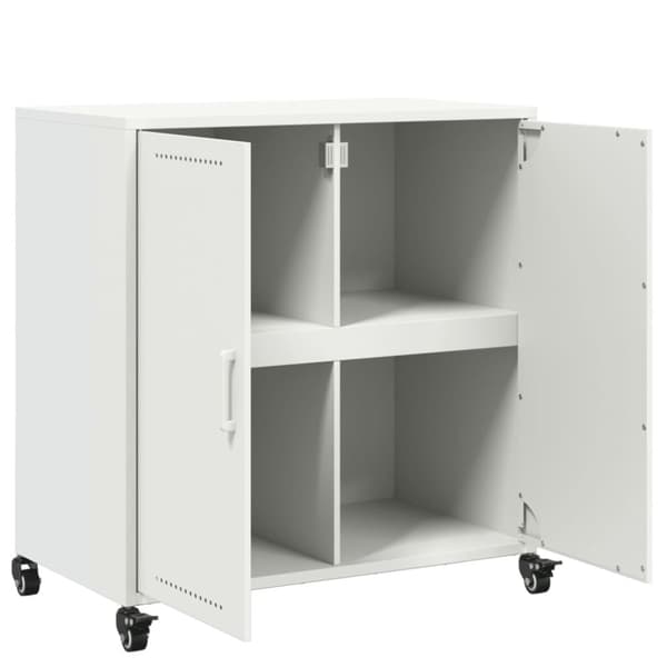 skænk 68,5x39x72 cm koldvalset stål hvid