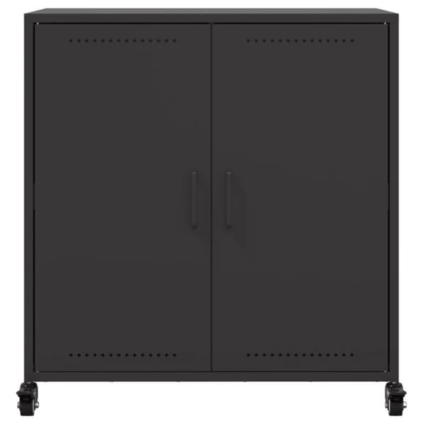 skænk 68,5x39x72 cm koldvalset stål sort