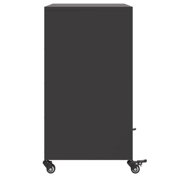 skænk 68,5x39x72 cm koldvalset stål sort
