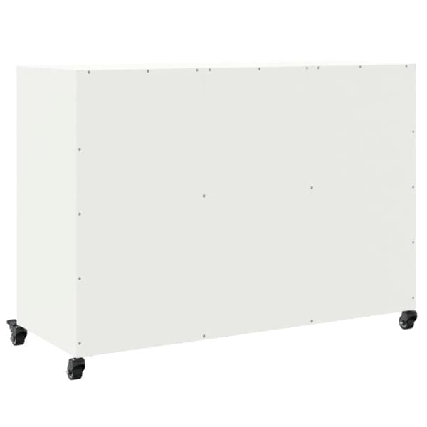 skænk 100,5x39x72 cm koldvalset stål hvid