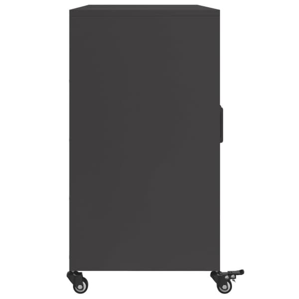 skænk 100,5x39x72 cm koldvalset stål sort