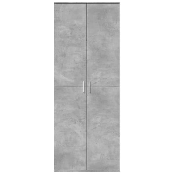 Kaappi betoninharmaa 70x35x180 cm tekninen puu