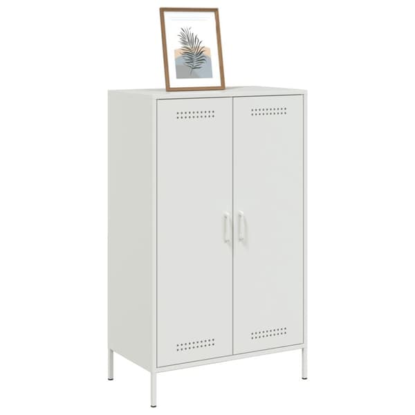 Kaappi valkoinen 68x39x113 cm teräs