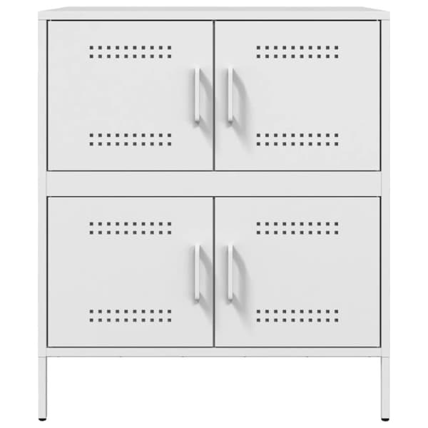 skab 68x39x79 cm stål hvid