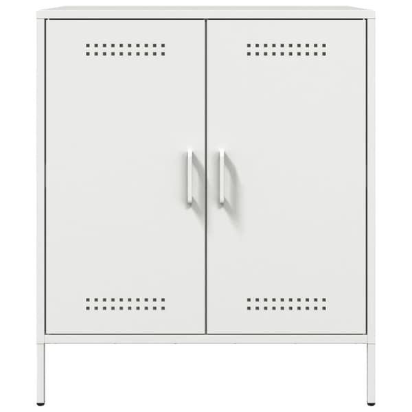 skab 68x39x79 cm stål hvid