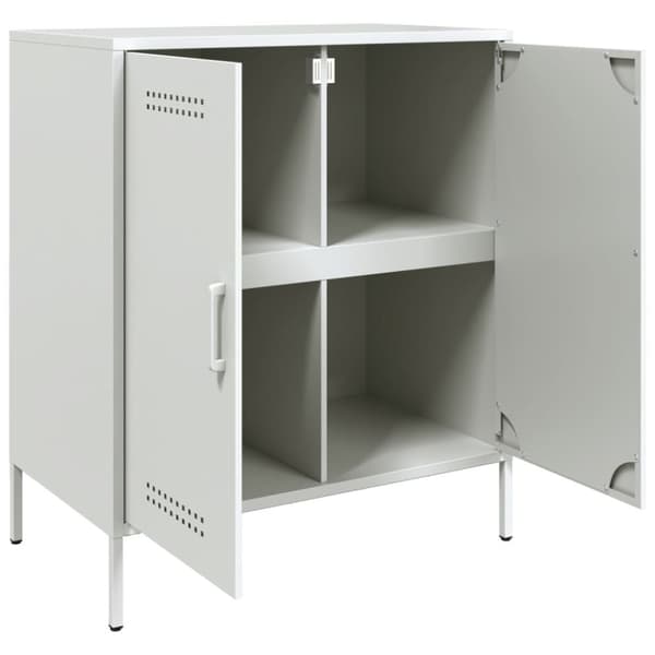 skab 68x39x79 cm stål hvid