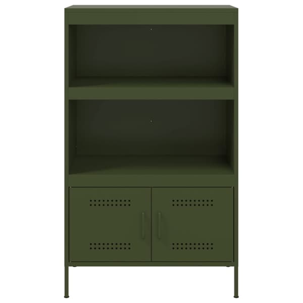 højskab 68x39x113 cm stål olivengrøn